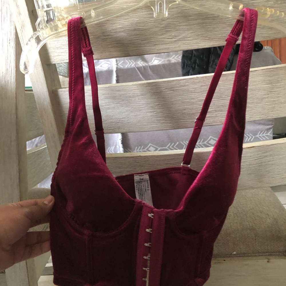 Corset type crop top